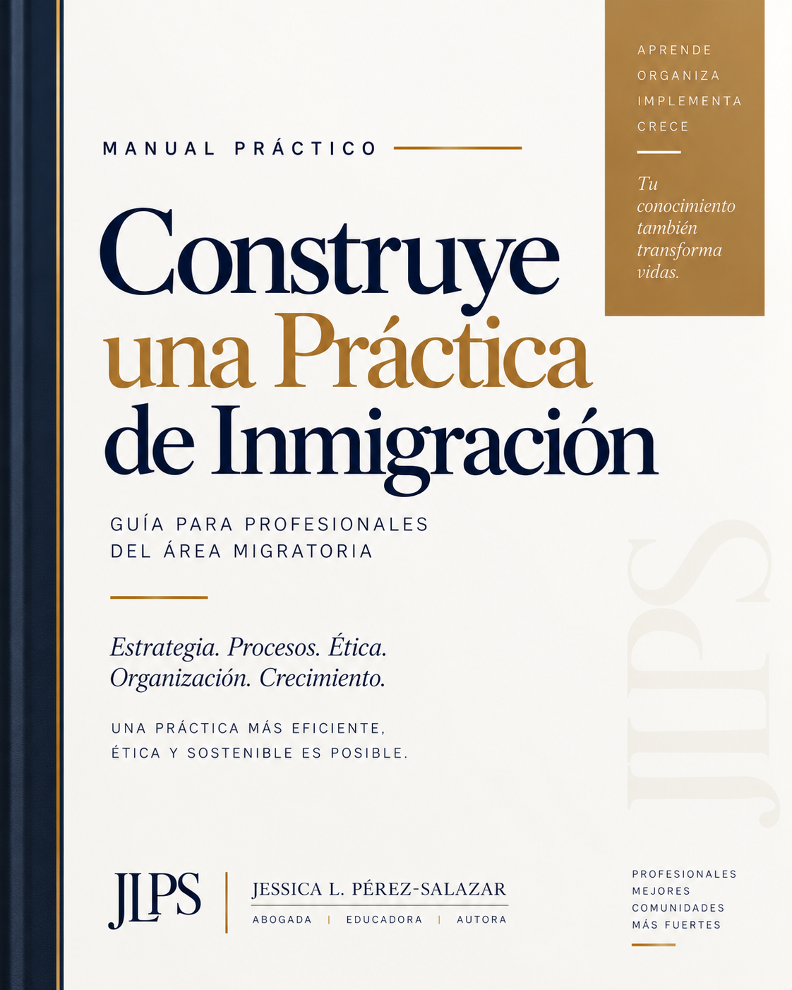 Portada de la guía Construye una Práctica de Inmigración