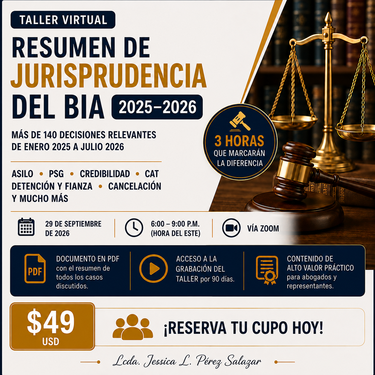 Taller Virtual de Actualización Jurisprudencial BIA 2025–2026