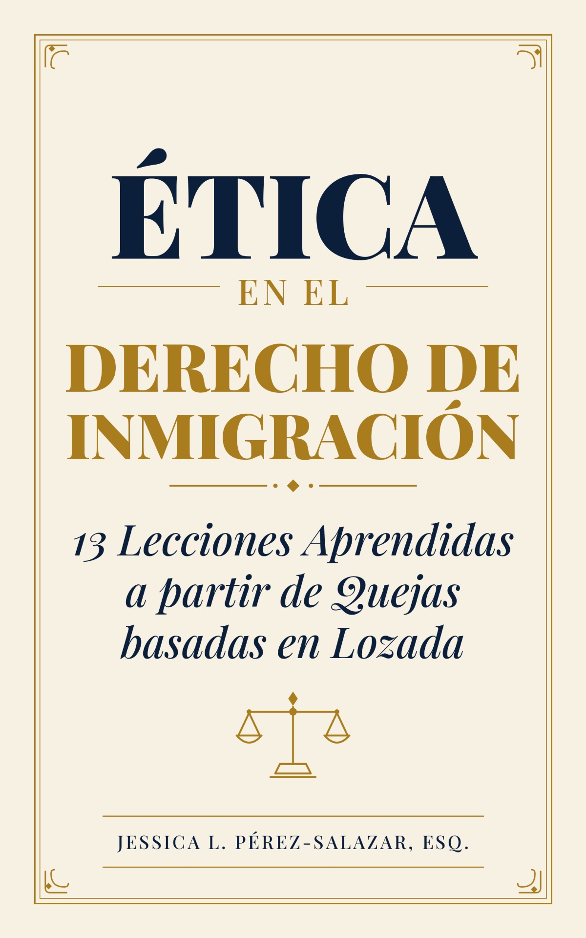 Portada del libro Ética en el Derecho de Inmigración